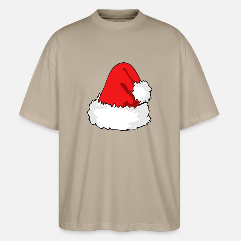 Weihnachtshut - Stanley/Stella Oversized Unisex Bio T-Shirt Blaster 2.0 - Steingrau