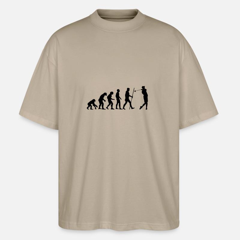 Evolution Golf comme un cadeau - T-shirt bio Blaster 2.0 coupe oversize Stanley/Stella Unisexe - gris pierre