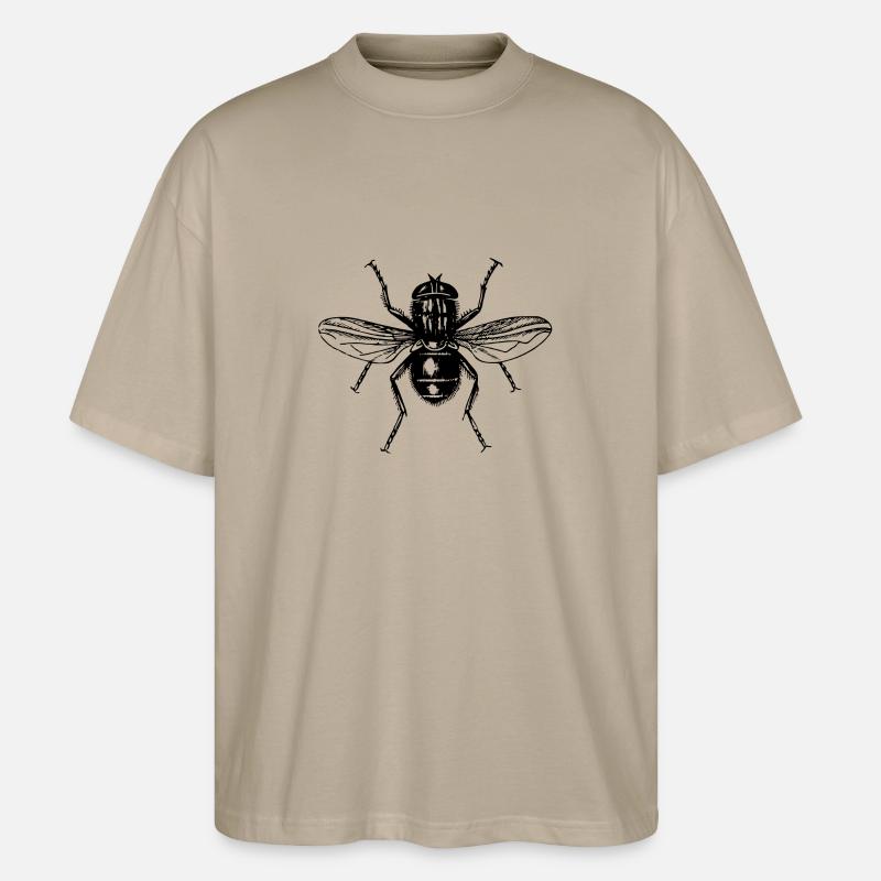 Fliege - Stanley/Stella Oversized Unisex Bio T-Shirt Blaster 2.0 - Steingrau
