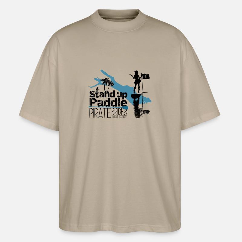 SUP Pirate Brides Bodensee - T-shirt bio Blaster 2.0 coupe oversize Stanley/Stella Unisexe - gris pierre