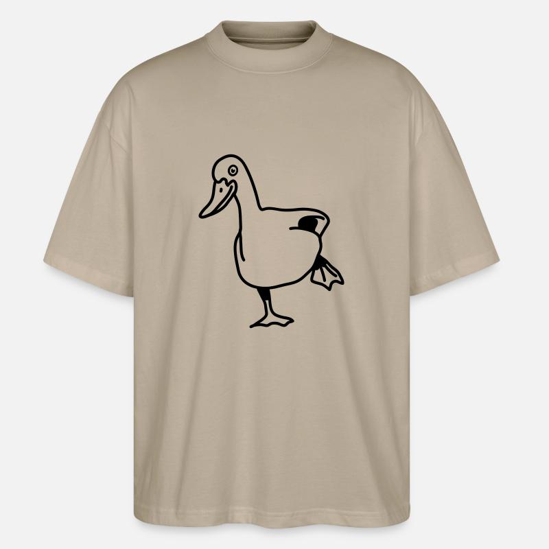 duck - Stanley/Stella Oversized Unisex Bio T-Shirt Blaster 2.0 - Steingrau