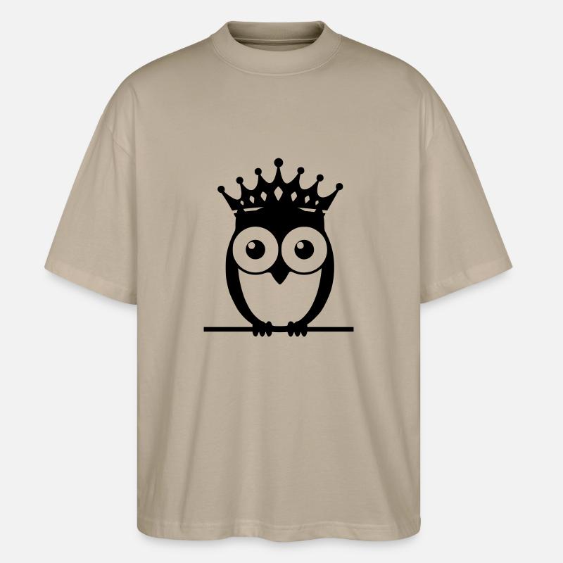 Eule - Stanley/Stella Oversized Unisex Bio T-Shirt Blaster 2.0 - Steingrau