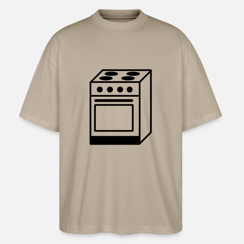 cuisinière - T-shirt bio Blaster 2.0 coupe oversize Stanley/Stella Unisexe - gris pierre