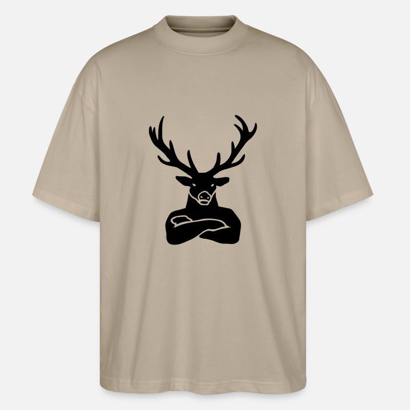 Platzhirsch - Stanley/Stella Oversized Unisex Bio T-Shirt Blaster 2.0 - Steingrau