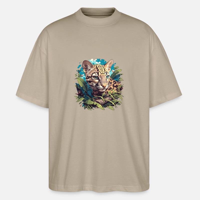 Ocelots Ocelot - Stanley/Stella Oversized Unisex Bio T-Shirt Blaster 2.0 - Steingrau