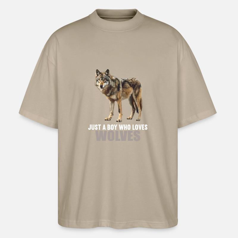 Loups Loup - T-shirt bio Blaster 2.0 coupe oversize Stanley/Stella Unisexe - gris pierre