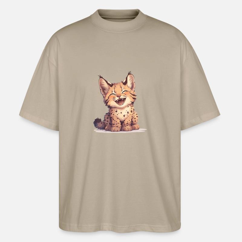 Bobcats Rotluchse Rotluchs Luchs - Stanley/Stella Oversized Unisex Bio T-Shirt Blaster 2.0 - Steingrau