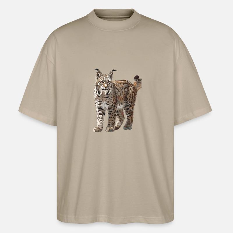 Bobcats Rotluchse Rotluchs Luchs - Stanley/Stella Oversized Unisex Bio T-Shirt Blaster 2.0 - Steingrau