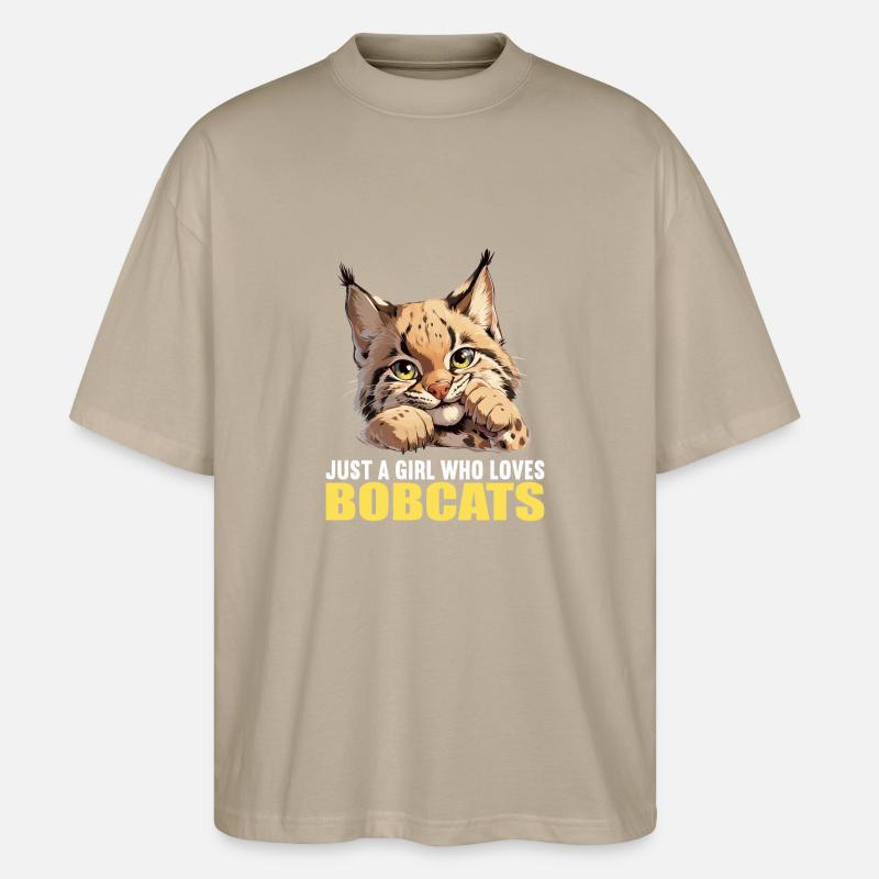 Bobcats Rotluchse Rotluchs Luchs - Stanley/Stella Oversized Unisex Bio T-Shirt Blaster 2.0 - Steingrau