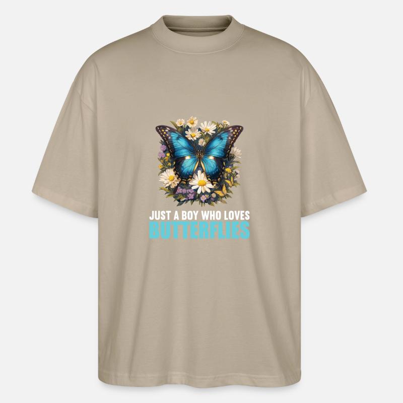 papillon papillons papillon papillon - T-shirt bio Blaster 2.0 coupe oversize Stanley/Stella Unisexe - gris pierre
