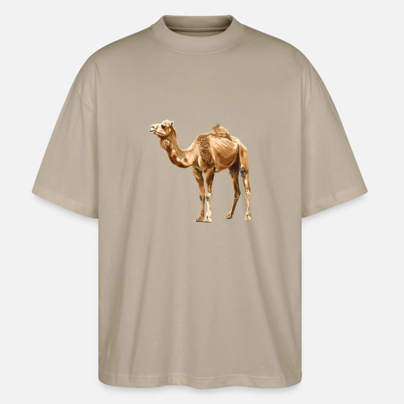 Camel Kamele Kamel - Stanley/Stella Oversized Unisex Bio T-Shirt Blaster 2.0 - Steingrau
