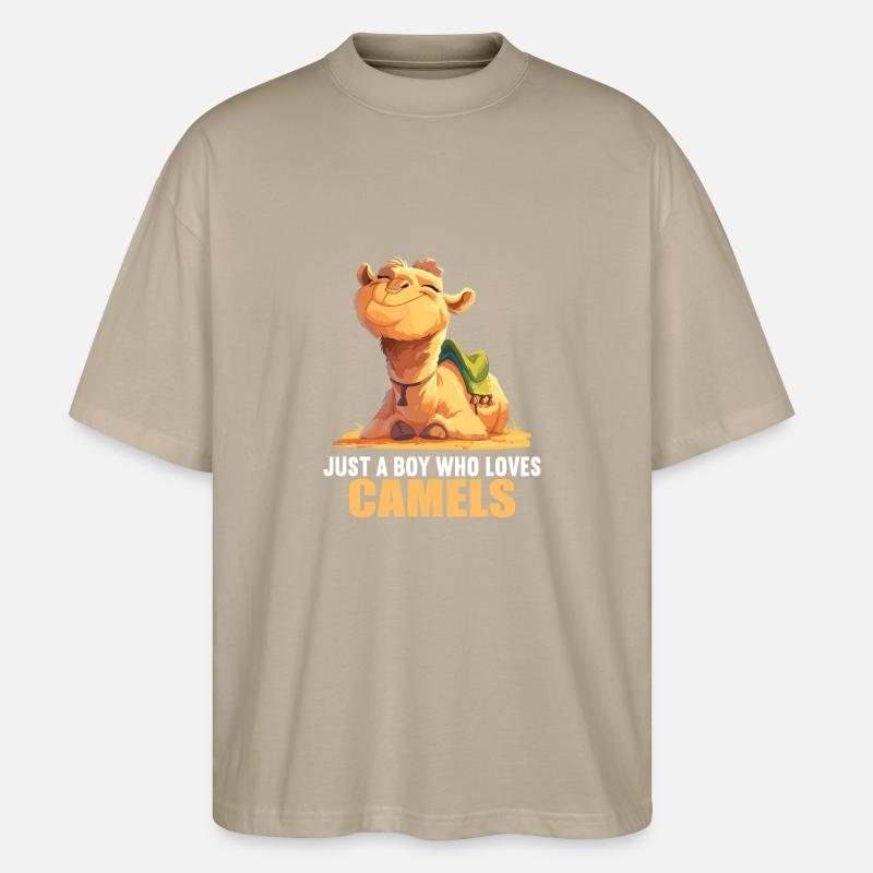 Camel Kamele Kamel - Stanley/Stella Oversized Unisex Bio T-Shirt Blaster 2.0 - Steingrau