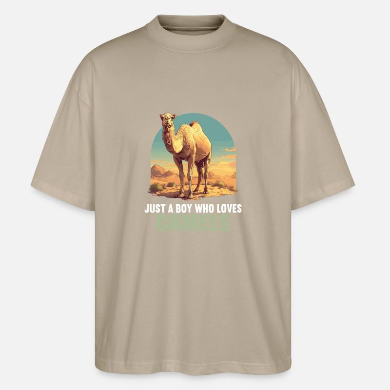 Camel Kamele Kamel - Stanley/Stella Oversized Unisex Organic T-shirt Blaster 2.0 - stone