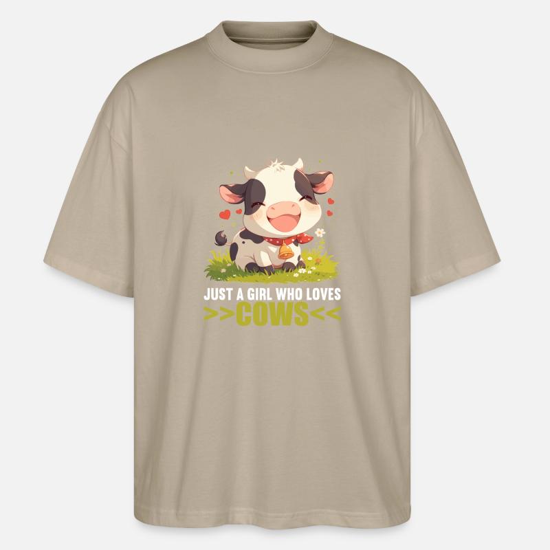 Vaches Vache - T-shirt bio Blaster 2.0 coupe oversize Stanley/Stella Unisexe - gris pierre