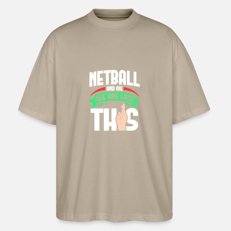 Netball moi, c’est comme - T-shirt bio Blaster 2.0 coupe oversize Stanley/Stella Unisexe - gris pierre