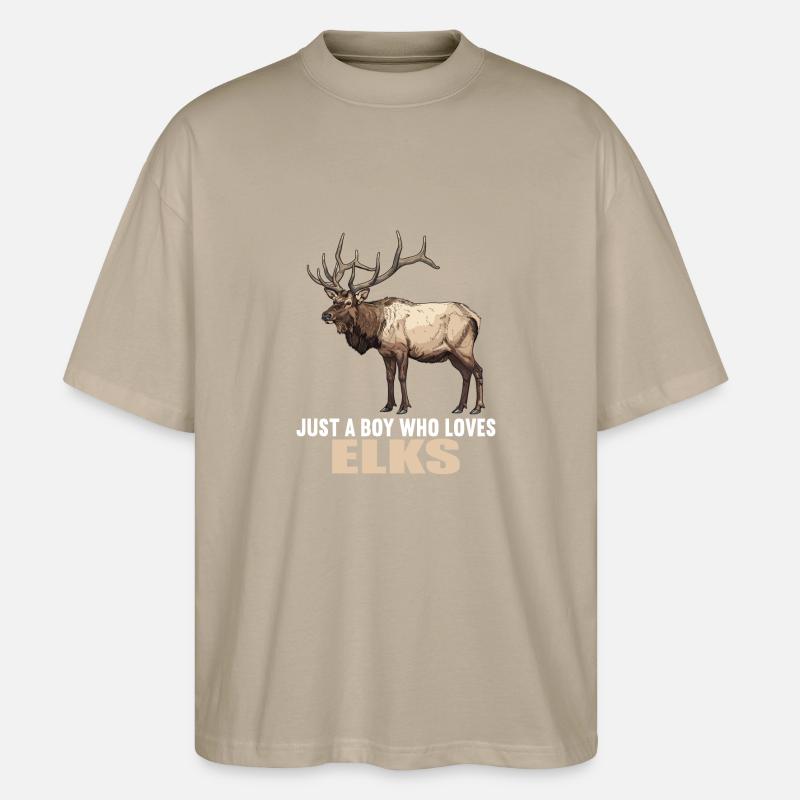 Moose Moose - Stanley/Stella Oversized Unisex Organic T-shirt Blaster 2.0 - stone