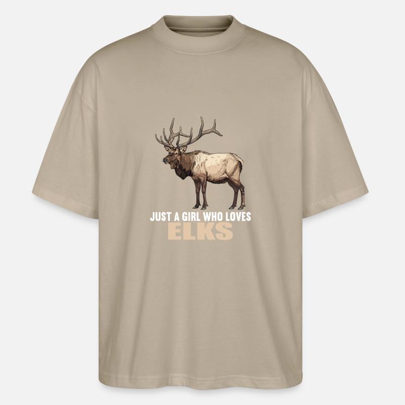 Moose Moose - Stanley/Stella Oversized Unisex Organic T-shirt Blaster 2.0 - stone