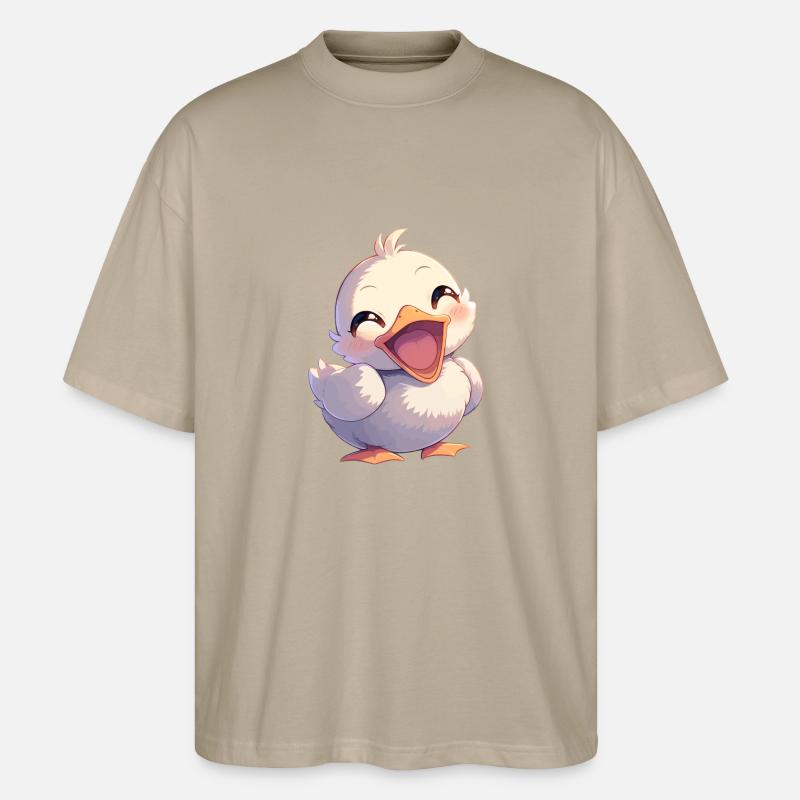 Gänse Gans - Stanley/Stella Oversized Unisex Bio T-Shirt Blaster 2.0 - Steingrau