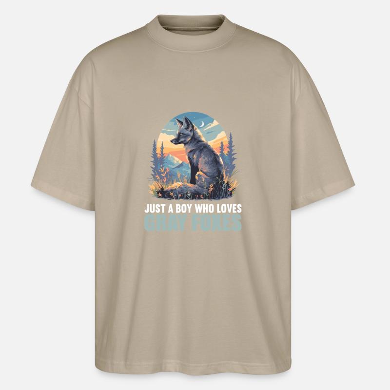 Graufüchse Graufuchs - Stanley/Stella Oversized Unisex Bio T-Shirt Blaster 2.0 - Steingrau