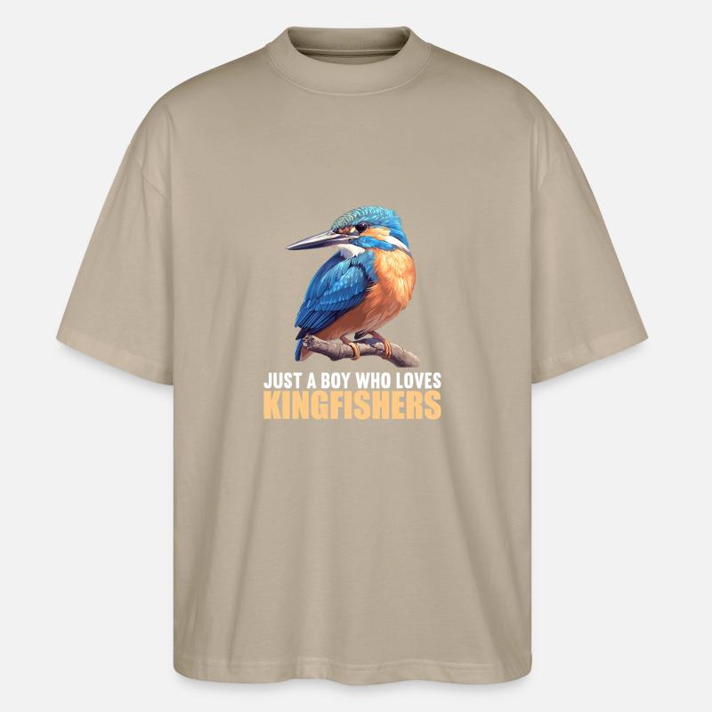 Eisvögel Eisvogel - Stanley/Stella Oversized Unisex Bio T-Shirt Blaster 2.0 - Steingrau