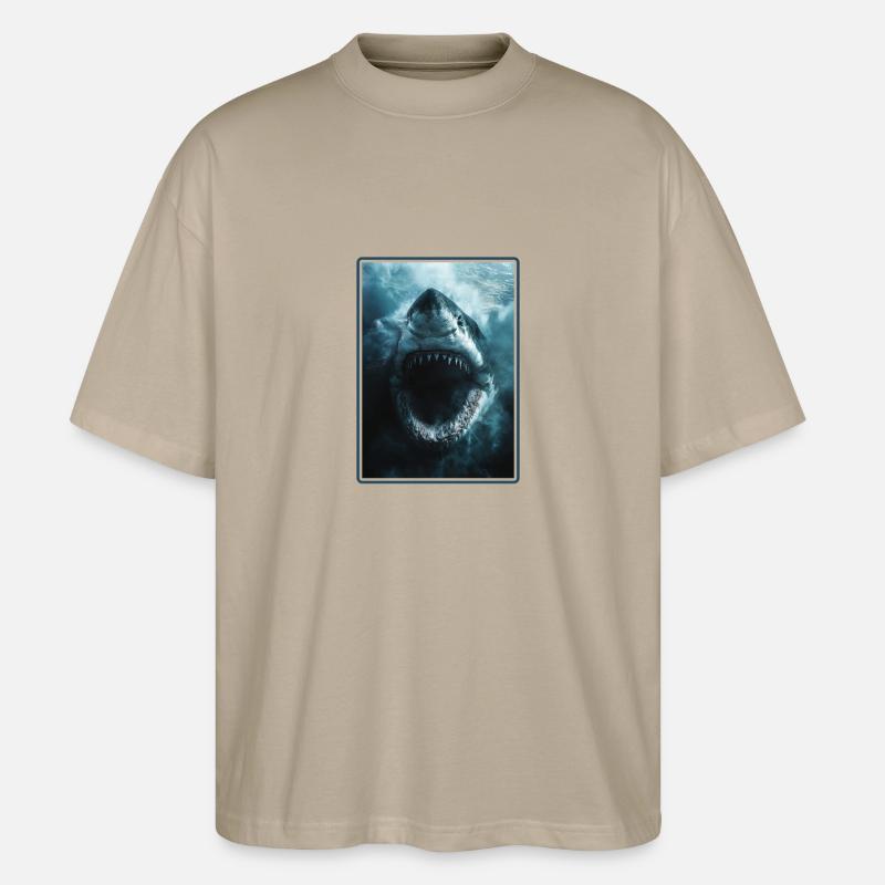 Requins Requin - T-shirt bio Blaster 2.0 coupe oversize Stanley/Stella Unisexe - gris pierre