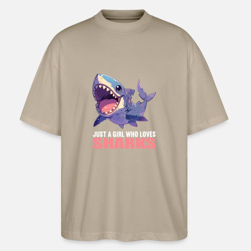 Requins Requin - T-shirt bio Blaster 2.0 coupe oversize Stanley/Stella Unisexe - gris pierre