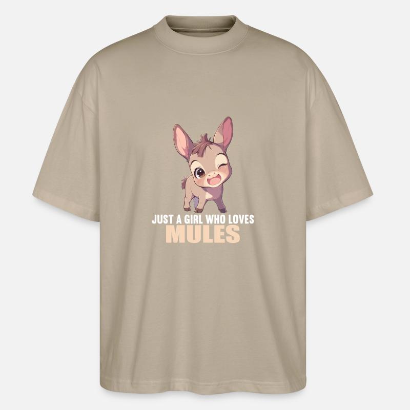 Maultiere Maultier - Stanley/Stella Oversized Unisex Bio T-Shirt Blaster 2.0 - Steingrau
