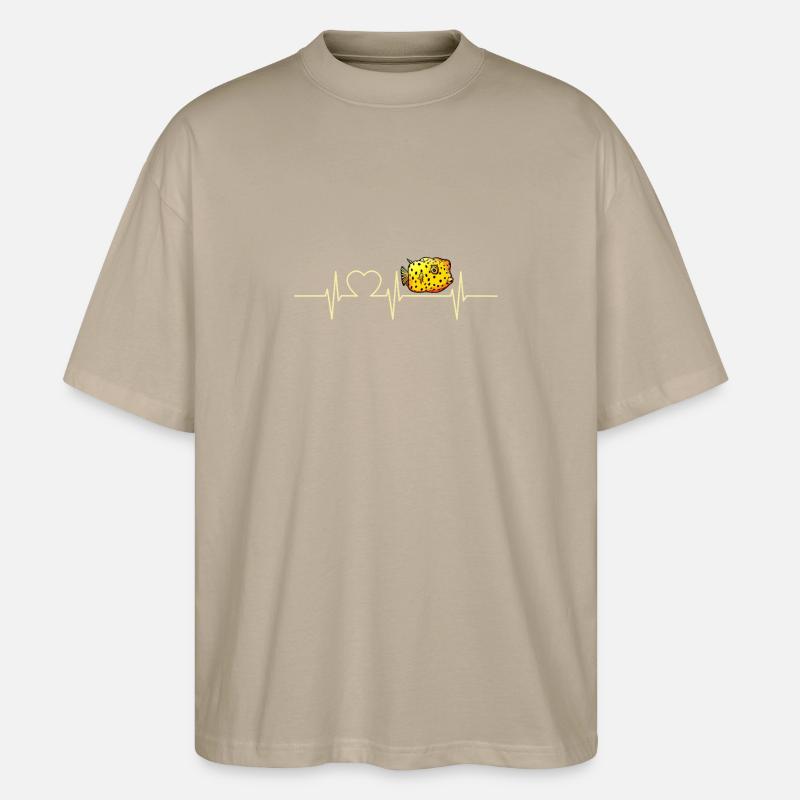 Kofferfische Kofferfisch - Stanley/Stella Oversized Unisex Bio T-Shirt Blaster 2.0 - Steingrau