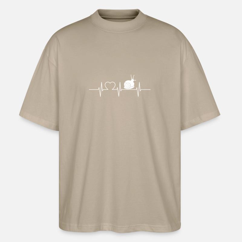 Escargots Escargot - T-shirt bio Blaster 2.0 coupe oversize Stanley/Stella Unisexe - gris pierre