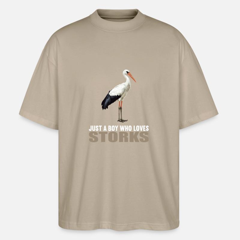 Storks Stork - Stanley/Stella Oversized Unisex Organic T-shirt Blaster 2.0 - stone