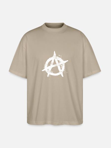 Anarchy Cool - Stanley/Stella Oversized Unisex Organic T-shirt Blaster 2.0 - stone