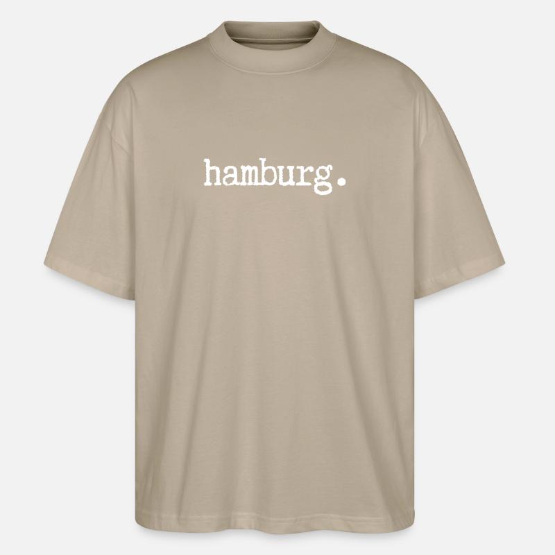 Hamburg - Stanley/Stella Oversized Unisex Bio T-Shirt Blaster 2.0 - Steingrau
