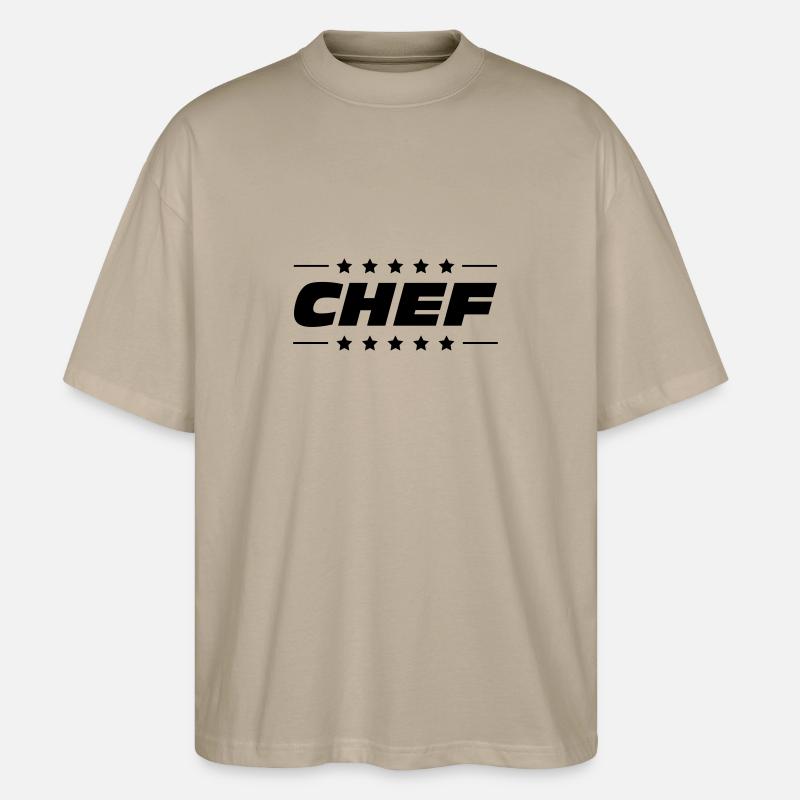 Chef - Stanley/Stella Oversized Unisex Bio T-Shirt Blaster 2.0 - Steingrau