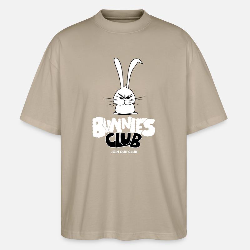 Hase und keule - Stanley/Stella Oversized Unisex Bio T-Shirt Blaster 2.0 - Steingrau