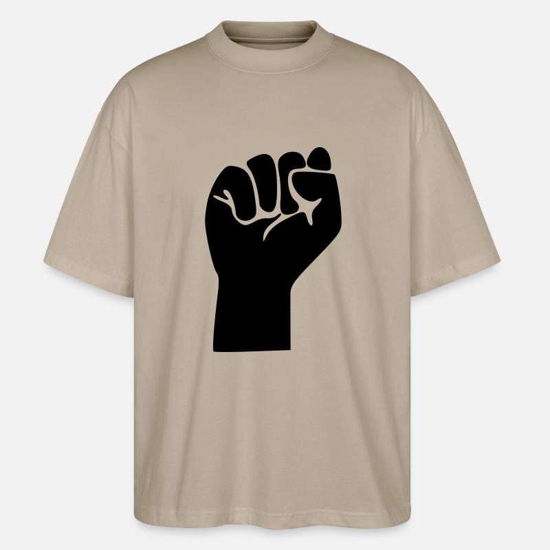 Faust / Revolution - Stanley/Stella Oversized Unisex Bio T-Shirt Blaster 2.0 - Steingrau