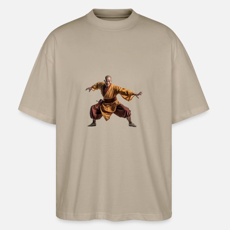 Shaolin - Stanley/Stella Oversized Unisex Bio T-Shirt Blaster 2.0 - Steingrau