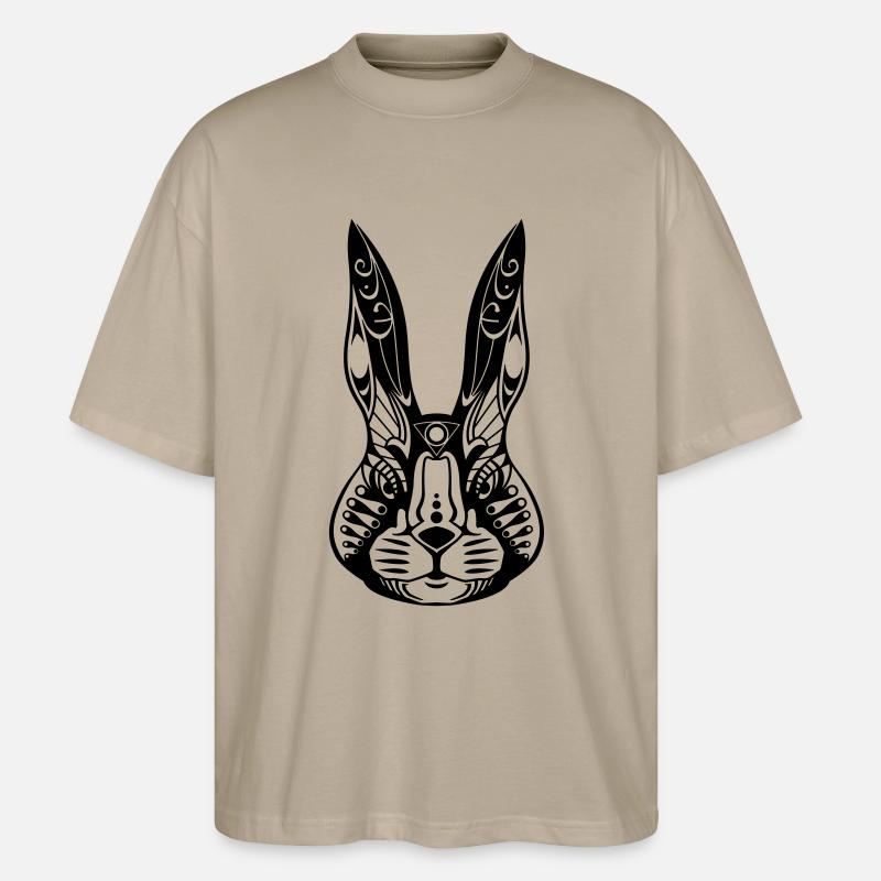 Mr. Bunny - Stanley/Stella Oversized Unisex Bio T-Shirt Blaster 2.0 - Steingrau