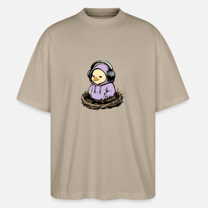 Chill Chick - Stanley/Stella Oversized Unisex Bio T-Shirt Blaster 2.0 - Steingrau