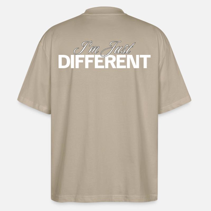 Ich bin anders - Stanley/Stella Oversized Unisex Bio T-Shirt Blaster 2.0 - Steingrau