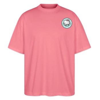 Hello Kitty Club Just Be You - Stanley/Stella Oversized Unisex Bio T-Shirt Blaster 2.0 - Pink  - Vorne - Alina (178cm) & Michal (187cm)