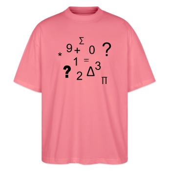 Zahlen - Stanley/Stella Oversized Unisex Bio T-Shirt Blaster 2.0 - Pink  - Vorne - Alina (178cm) & Michal (187cm)