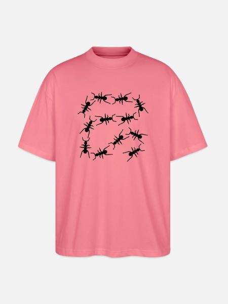 Ameisen - Stanley/Stella Oversized Unisex Bio T-Shirt Blaster 2.0 - Pink