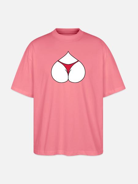 Arsch Herz - Stanley/Stella Oversized Unisex Bio T-Shirt Blaster 2.0 - Pink