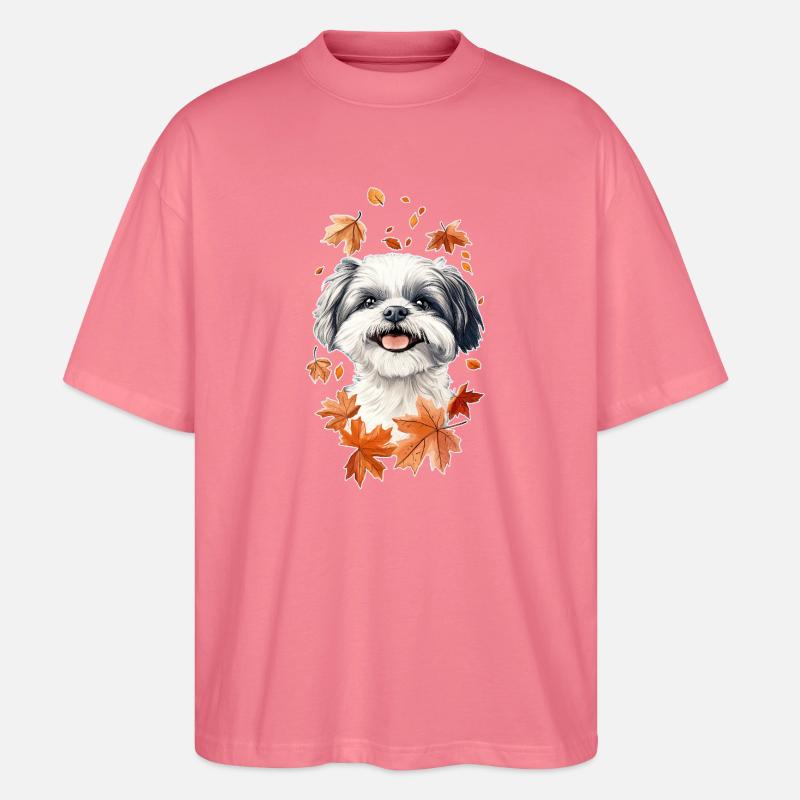 Shih Tzu Herbst - Stanley/Stella Oversized Unisex Bio T-Shirt Blaster 2.0 - Pink