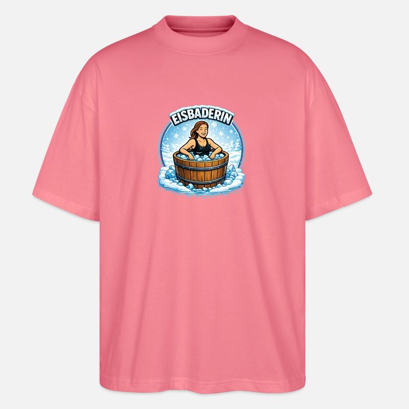 Baigneur de glace dans le bain de glace - T-shirt bio Blaster 2.0 coupe oversize Stanley/Stella Unisexe - rose