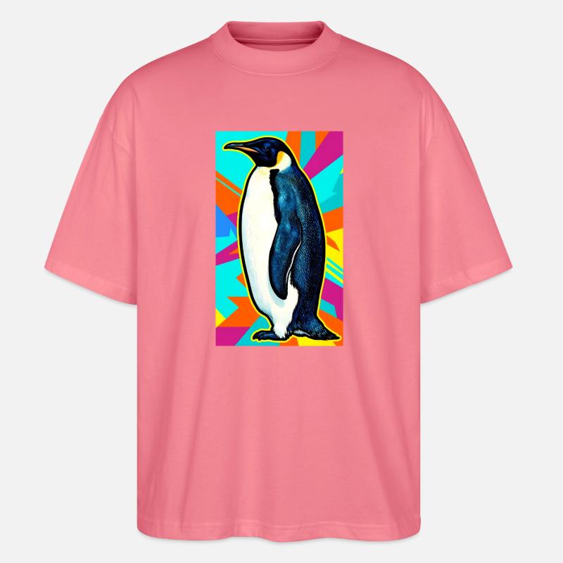 Pinguin - Stanley/Stella Oversized Unisex Bio T-Shirt Blaster 2.0 - Pink
