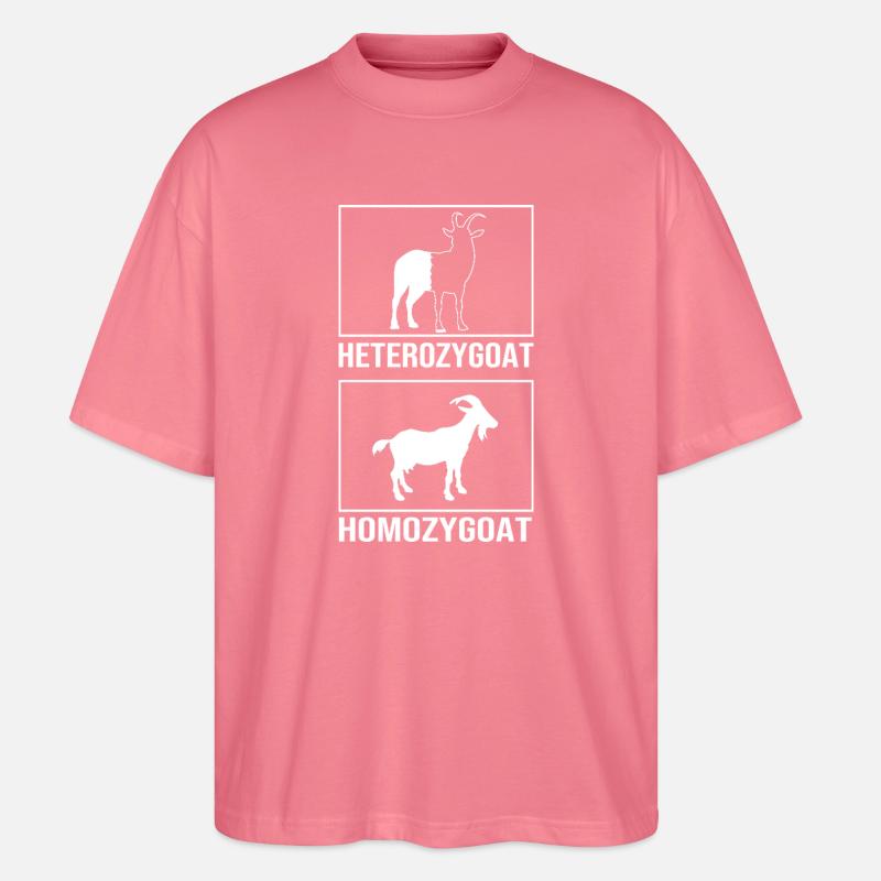 Molecule Structural Formula - Stanley/Stella Oversized Unisex Organic T-shirt Blaster 2.0 - pink joy 