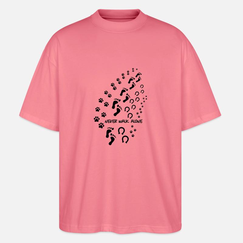 never walk alone 3 - Stanley/Stella Oversized Unisex Bio T-Shirt Blaster 2.0 - Pink 