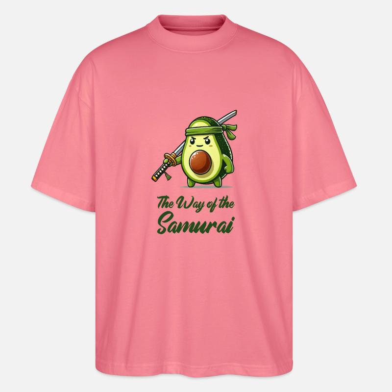 avocado samurai obst - Stanley/Stella Oversized Unisex Bio T-Shirt Blaster 2.0 - Pink 