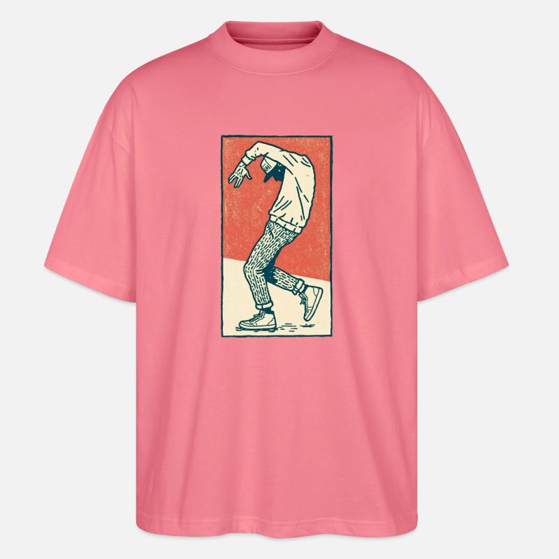 Danseur masculin #2 - T-shirt bio Blaster 2.0 coupe oversize Stanley/Stella Unisexe - rose 